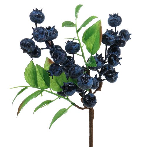 Branche décorative de myrtille branche de baies artificielles décoration 32cm