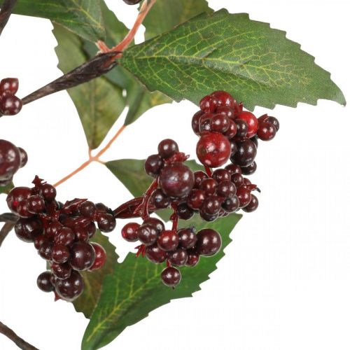 Article Branche de baie rouge décoration automne artificielle 85cm Plante artificielle comme la vraie !