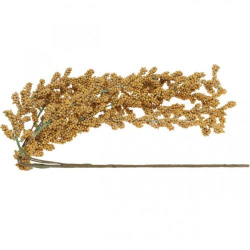 Floristik24 Branche de baie artificielle déco branche déco baies jaune L80cm
