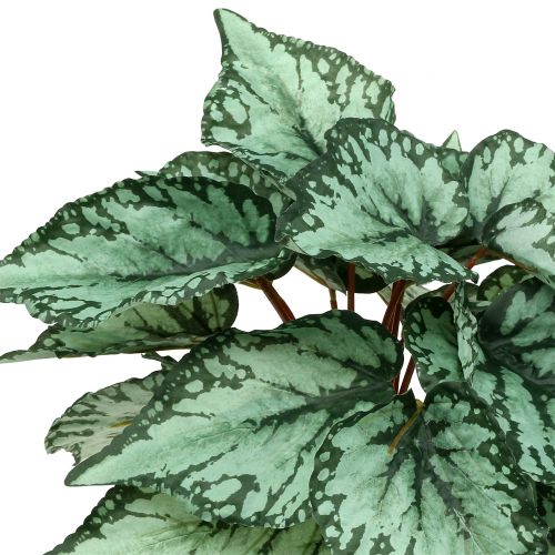 Article Bégonia artificiel buisson plante artificielle vert 34cm