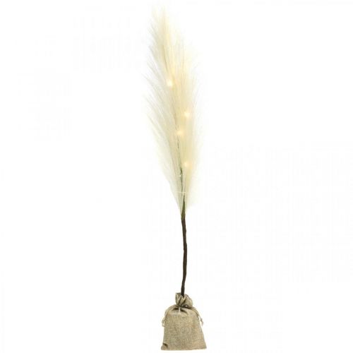 Branche lumineuse LED déco branche blanc chaud pour feux à piles H70cm