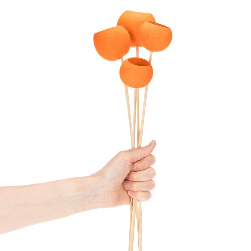 Article Mélange Bell Cup sur bâtonnet orange 15 pièces