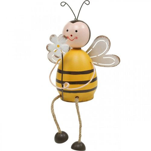 Floristik24 Déco abeille en bordure de siège décoration d'été métal H13cm
