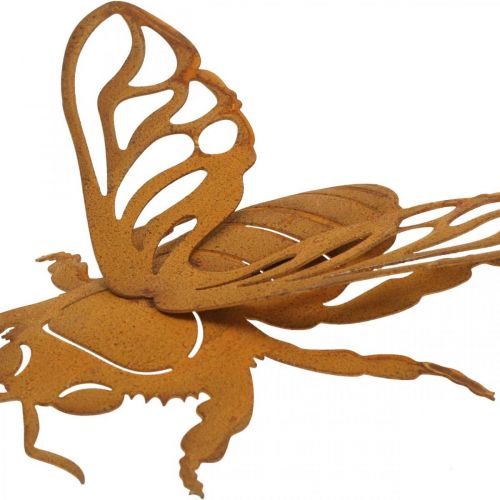 Floristik24 Décoration de jardin patinée abeille L15cm