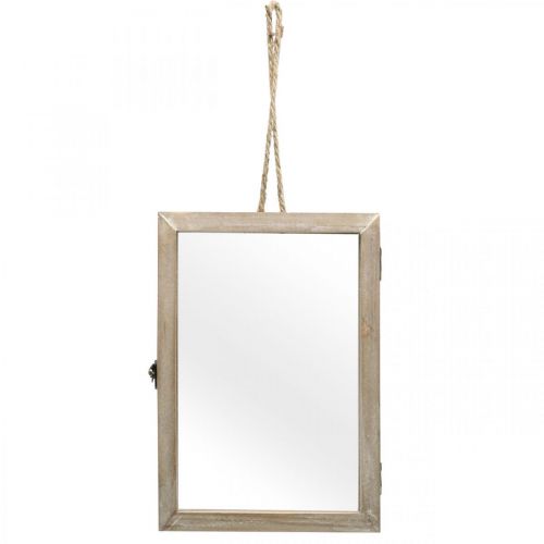 Cadre décoratif avec cavité, herbier à suspendre, décoration en bois DIY 29×20cm