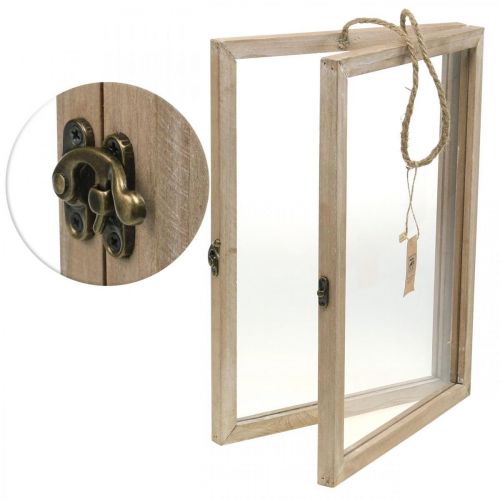 Floristik24 Cadre en bois pour remplissage, bricolage, herbier, décoration murale à accrocher 38×28cm