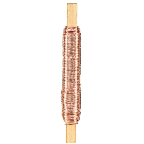 Article Fil de reliure fil de fleur fil d&#39;emballage cuivre 0,65mm 100g 3 pièces
