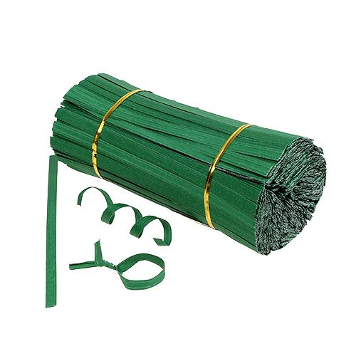 Bandes de reliure courtes vert 20cm double fil 1000p