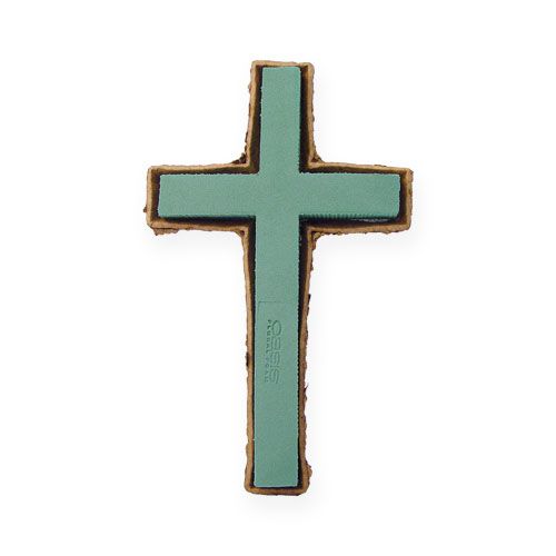 Article Croix en mousse florale petite verte 42cm 4 pièces fleuriste de deuil
