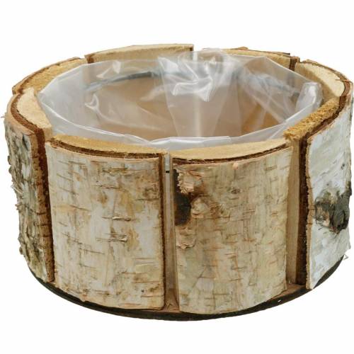 Floristik24 Cache-pot bouleau bouleau naturel cache-pot rond en bois Ø13cm