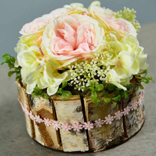 Floristik24 Cache-pot bouleau bouleau naturel cache-pot rond en bois Ø13cm