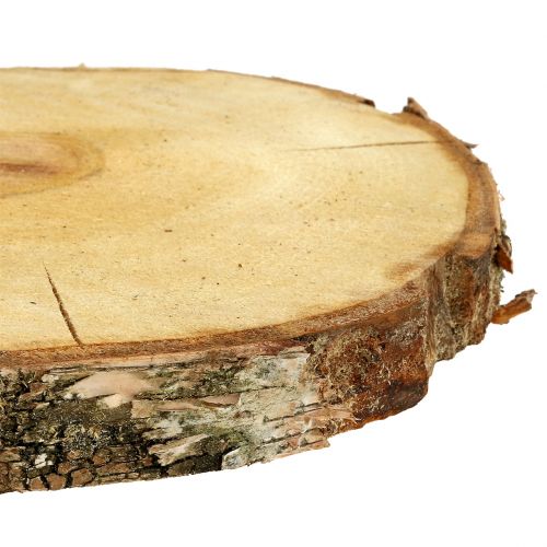 Floristik24 Tranche de bouleau naturel Ø30cm - 35cm