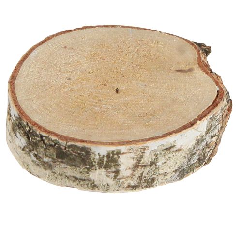 Article Tranches de bouleau avec écorces d&#39;arbre blanchies Ø5-6cm 24 pcs