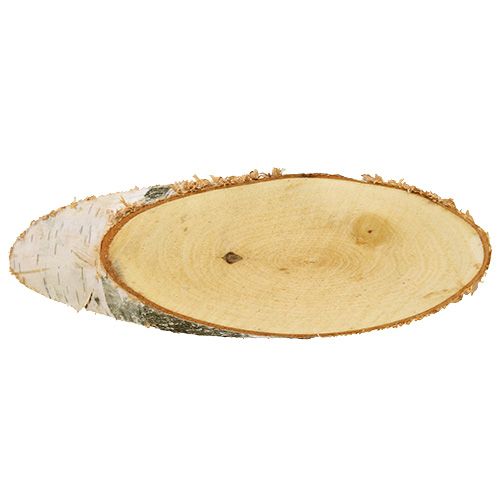 Article Disques de bouleau ovales en bois naturel décoration 18-22cm 10 pcs