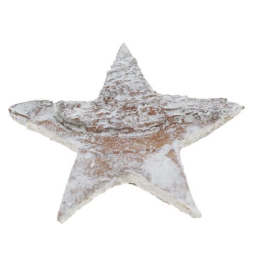 Article Étoiles bouleau mini 2cm - 2,5cm blanchies à la chaux 150 pcs