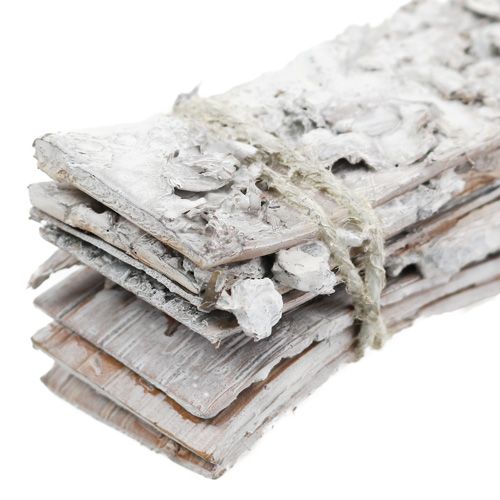 Floristik24 Lamelles de bouleau blanchies 20cm x 4cm 8 pièces