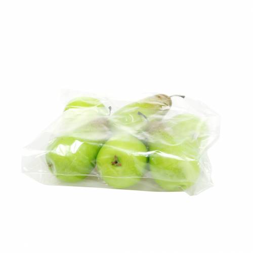 Floristik24 Poire factice alimentaire 10.5cm vert 6pcs
