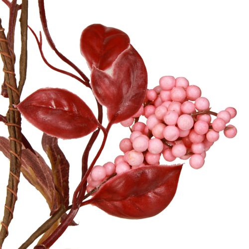 Article Guirlande de feuilles décoration d'automne cintre décoratif en rose 125cm