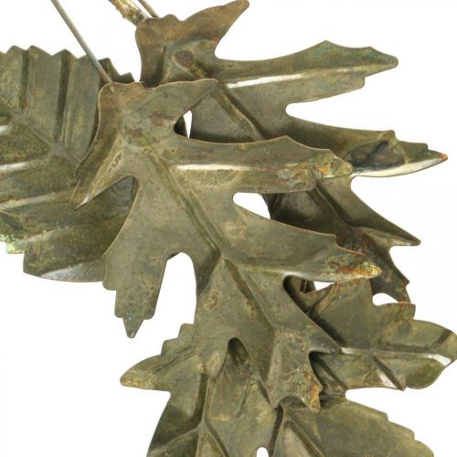 Article Anneau décoratif guirlande métal décoration murale feuilles laiton Ø52cm