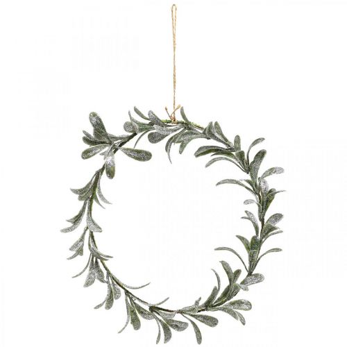 Floristik24 Couronne de porte gui décoration de Noël couronne artificielle Ø35cm