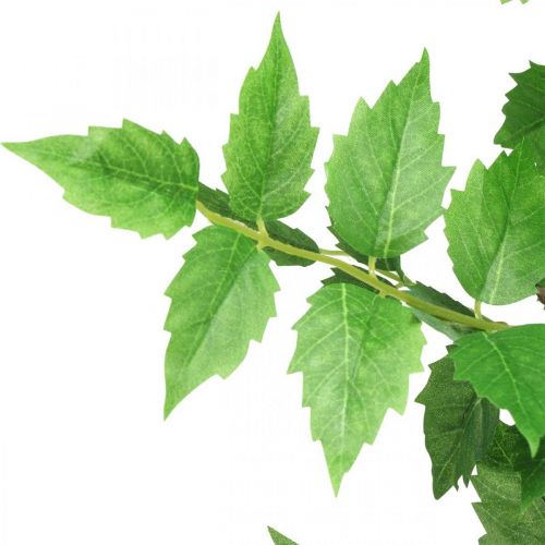 Floristik24 Branche Déco Branche de Feuilles Artificielles Branche de Bouleau Vert 90cm