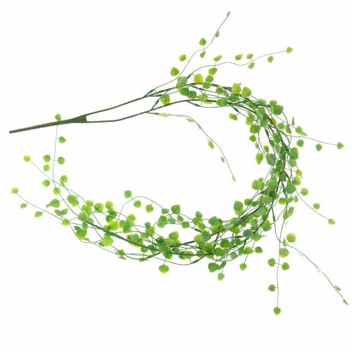 Floristik24 Guirlande de feuilles 87cm verte artificielle 2 brins