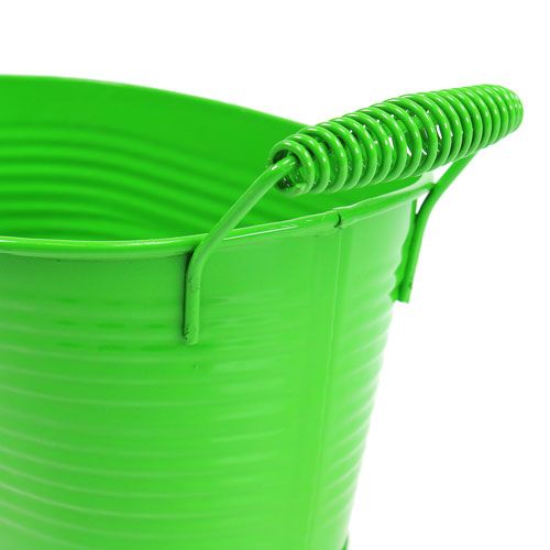 Floristik24 Bol en étain ovale vert 20cm x 12cm x 9cm