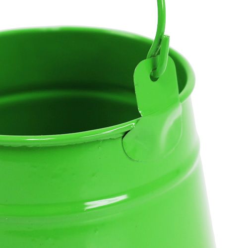 Floristik24 Seau en tôle pour plantation verte Ø9cm H9.5cm