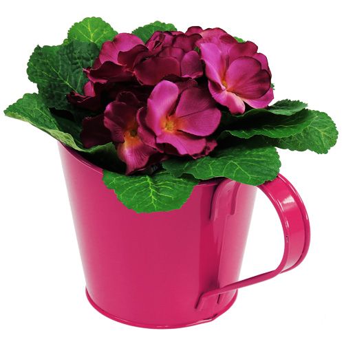 Floristik24 Jardinière en étain pour la plantation Rose Ø13cm H10-15cm