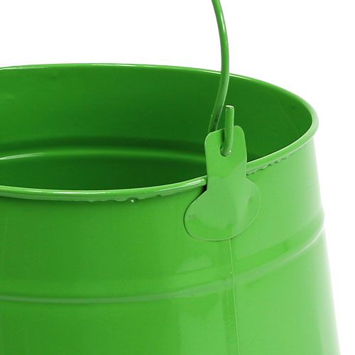 Floristik24 Pot en étain vert Ø16cm H13cm