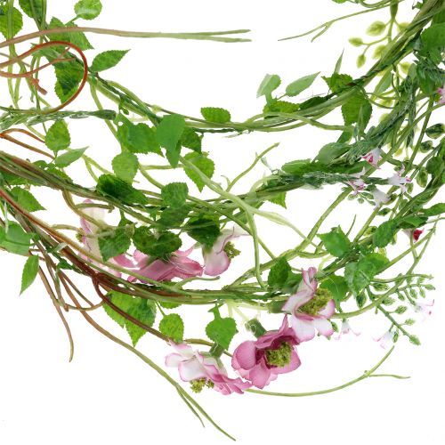 Article Guirlande de fleurs rose 180cm