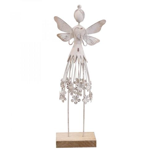 Floristik24 Déco de table Féés Déco de printemps Métal Blanc H30,5cm