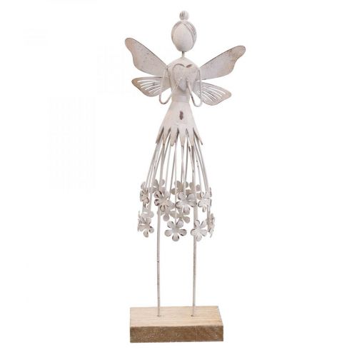 Floristik24 Décoration de table féerique Blossom printemps décoration métal fée blanche H30.5cm