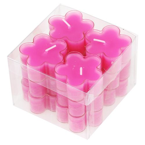 Bougie fleur fuchsia 12 p. | Floristik24.be