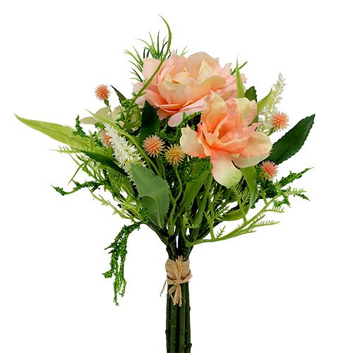 Floristik24 Bouquet de fleurs abricot L 20 cm