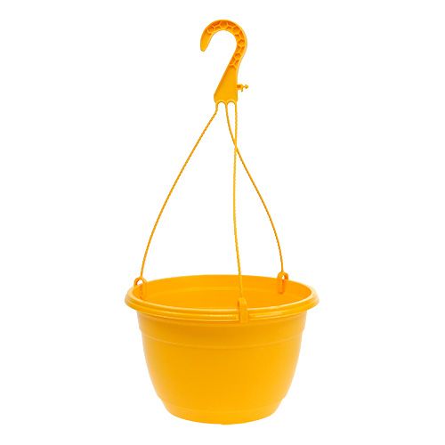 Floristik24 Panier suspendu 25cm jaune