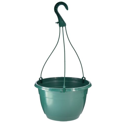 Article Panier suspendu cache-pot vert pot suspendu Ø25cm H50cm