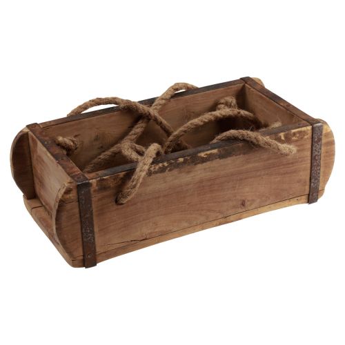 Article Panier suspendu en forme de brique en bois upcycling 31,5×15×10cm