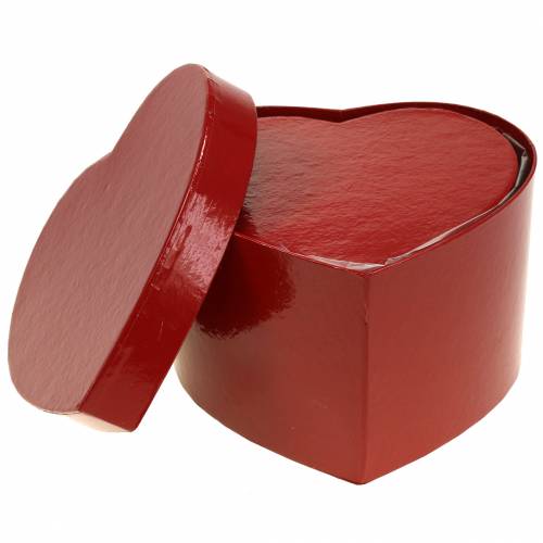 Floristik24 Jardinière coeur rouge 14 / 16cm lot de 2