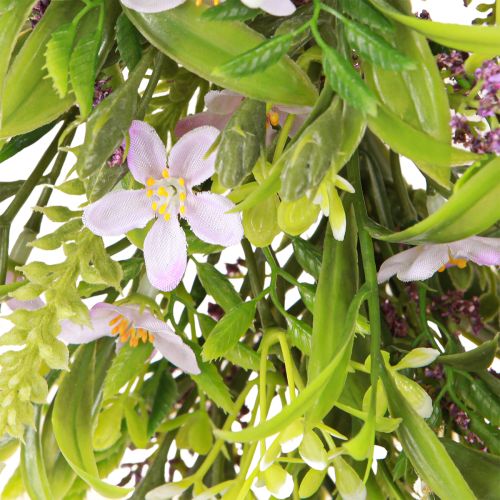 Article Couronne de fleurs de Bach artificielles lavande violette Ø33cm