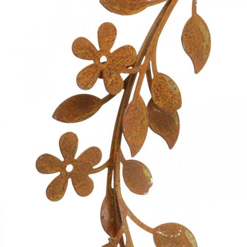 Floristik24 Couronne de fleurs décoration en métal aspect rouille décoration printanière Ø20cm 3 pcs