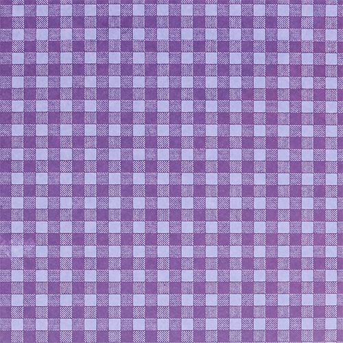 Article Papier floral 37,5 cm à carreaux violet 100 m
