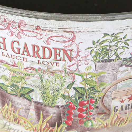 Article Coupe à fleurs vintage en plastique Fresh Garden coloré Ø21cm 2pcs