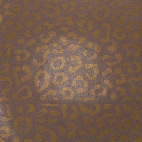 Tissu en soie à motif léopard floral marron résistant à l'humidité 50 x 75 cm, lot de 20 pièces | Floristik24.be