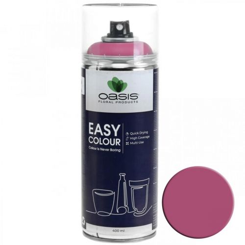 Floristik24 OASIS® Easy Color Spray, peinture en aérosol rose 400ml