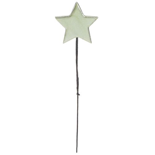 Article Bouchons de fleurs étoiles vertes 7 cm – 2e choix – 24 pièces