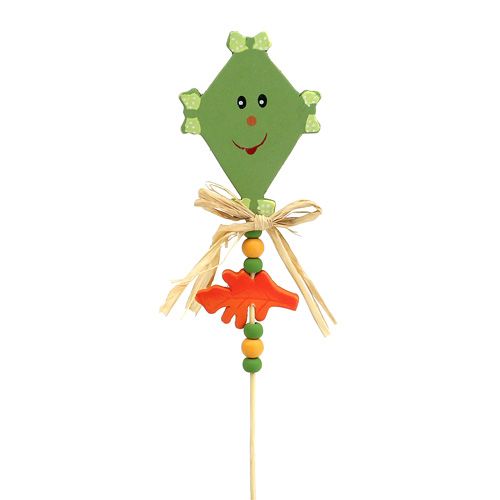 Tiges d’ornement floral cerf-volant vert L. 31 cm 4 p.