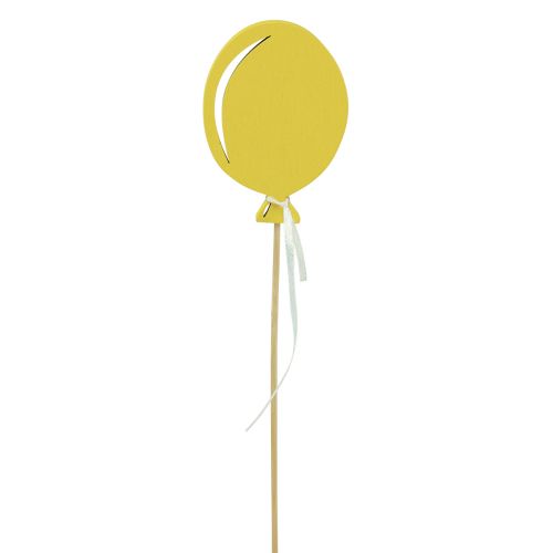 Article Bouchon de fleur bouquet décoration gâteau ballon jaune 28cm 8pcs