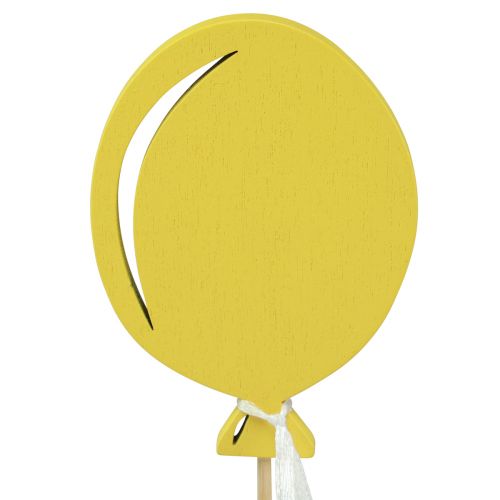Article Bouchon de fleur bouquet décoration gâteau ballon jaune 28cm 8 pcs