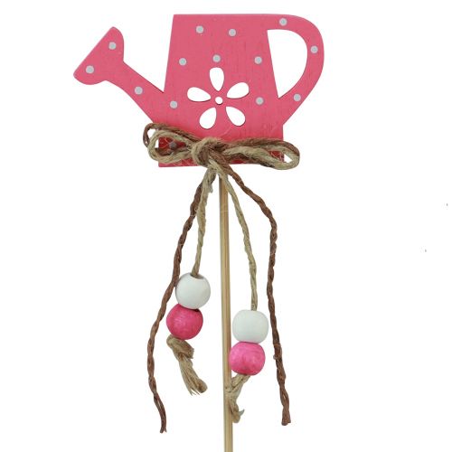 Bouchon de fleur arrosoir à pois bois décoratif 4,5×7cm 10 pcs